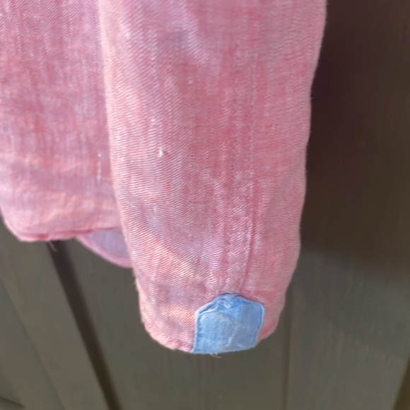 Heritage report collection Men’s 100% linen button up - Picture 4 of 6